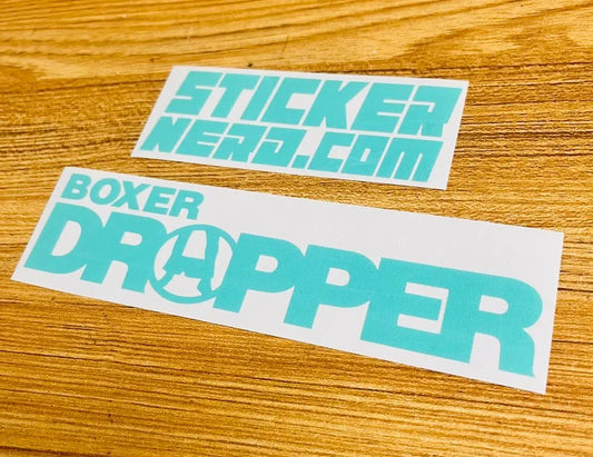 Boxer Dropper Decal - Funny Sticker