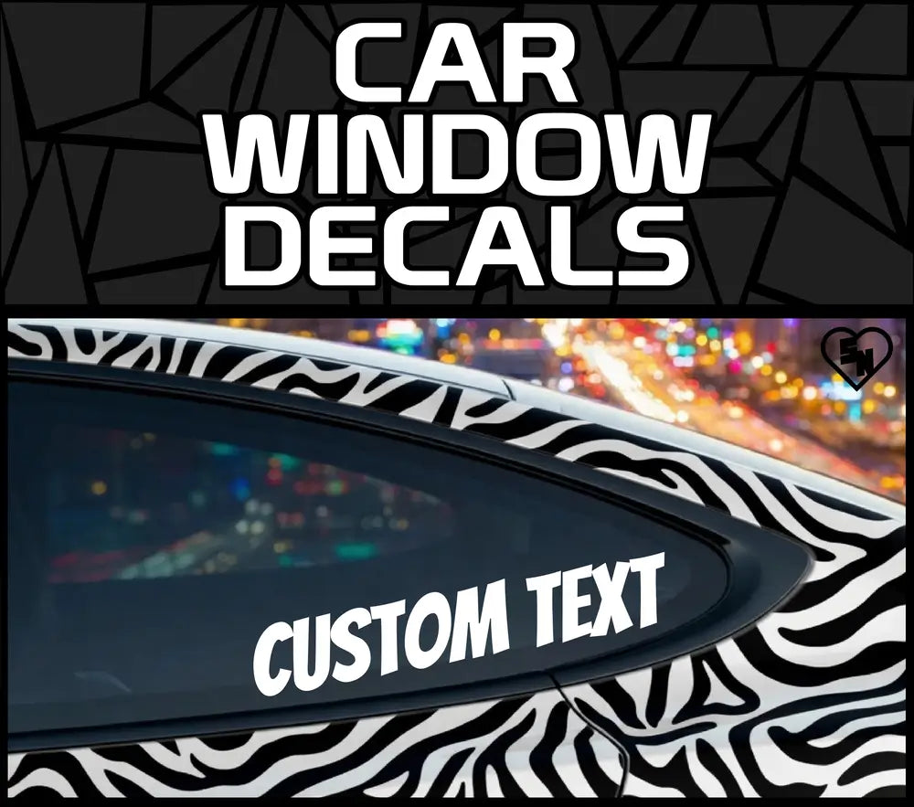 Car Window Decals - Vinyl Stickers