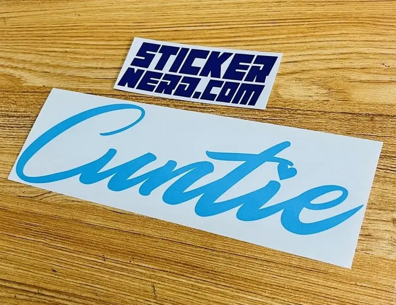 Cuntie Sticker - Funny Window Decal