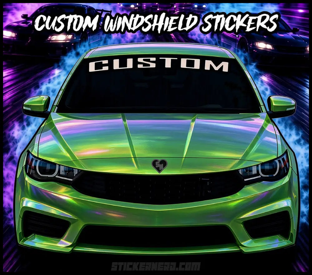 Custom Text Vinyl Banners - Custom Stickers For Cars - Custom Decals