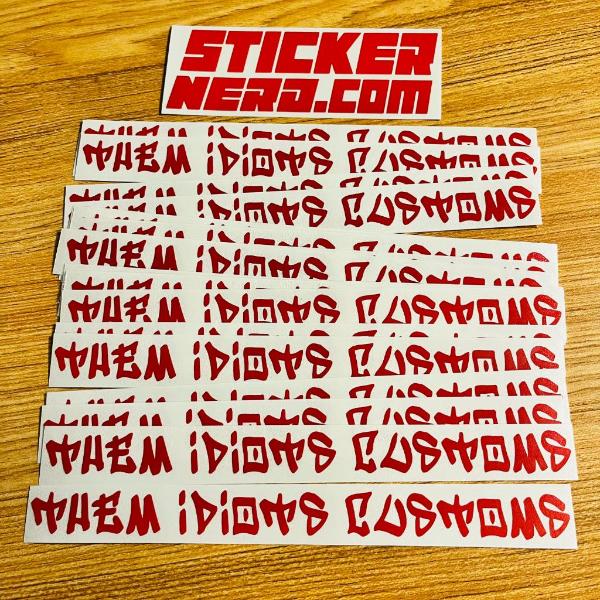 CUSTOM WINDOW STICKERS - YOUR CUSTOM TEXT DECALS - STICKERNERD.COM
