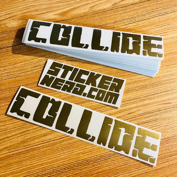 CUSTOM WINDOW STICKERS - YOUR CUSTOM TEXT DECALS - STICKERNERD.COM