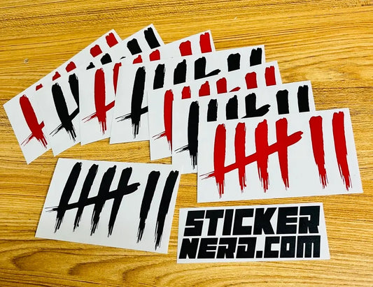 Zombie Kill Count Sticker