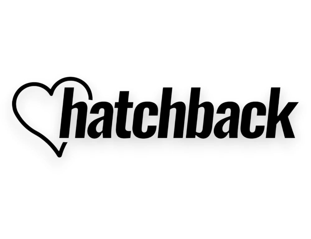 Hatchback Heart Sticker - Window Decal - STICKERNERD.COM