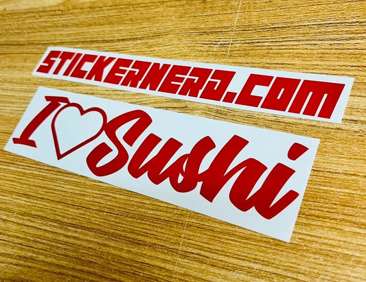 I Heart Sushi Sticker