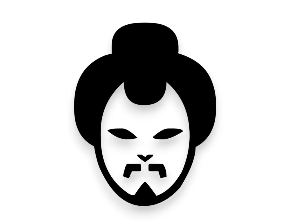 Japanese Geisha Sticker - kabuki Decal