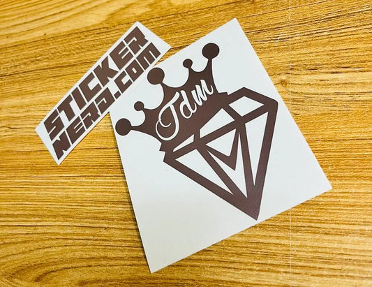 JDM Crown Diamond Sticker - Window Decal