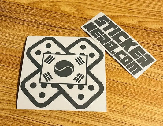 Korean Flag Bandage Sticker - KDM Window Decal - STICKERNERD.COM
