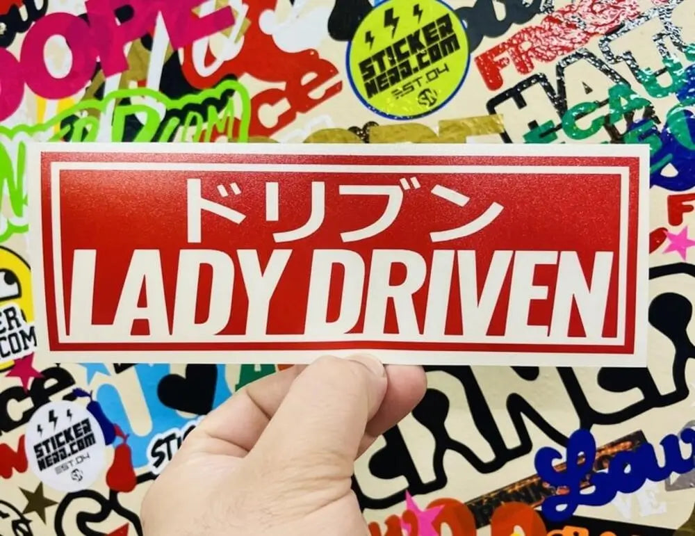 Lady Driven Decal - STICKERNERD.COM