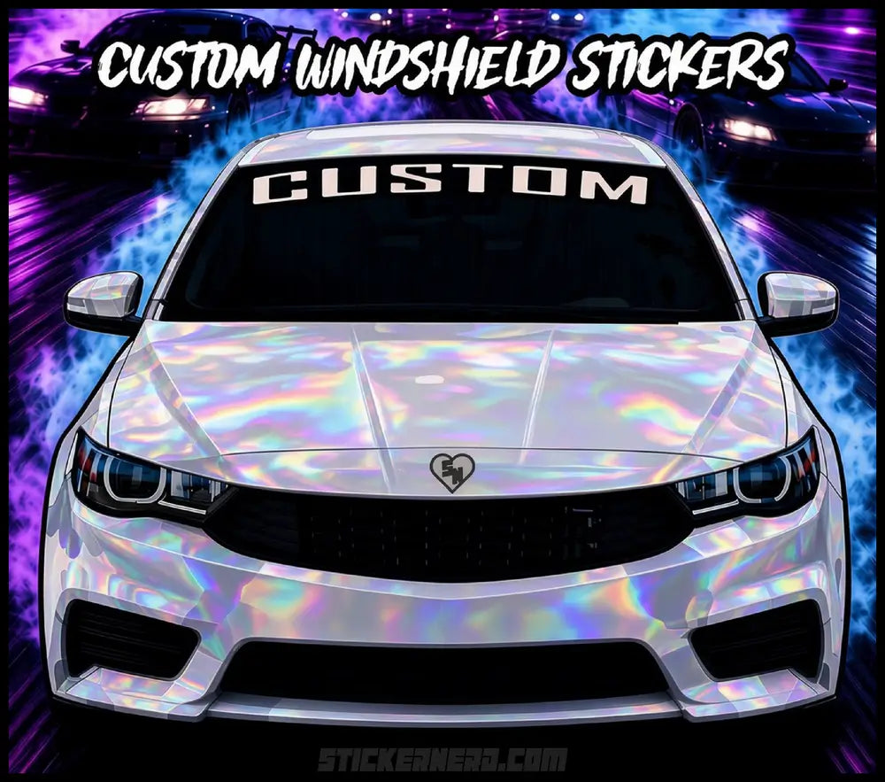Large Custom Decals - Custom Windshield Lettering and Stickers