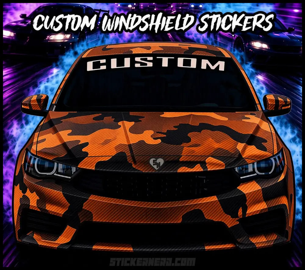 Large Custom Window Stickers - Windshield Banners For Cars And Trucks