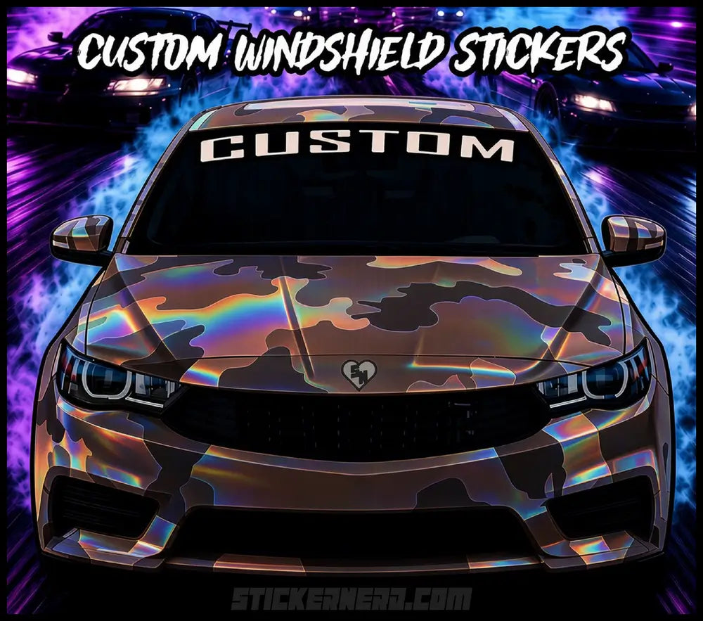 Personalized Window Banners - Custom Windshield Stickers - Custom Decals For Cars