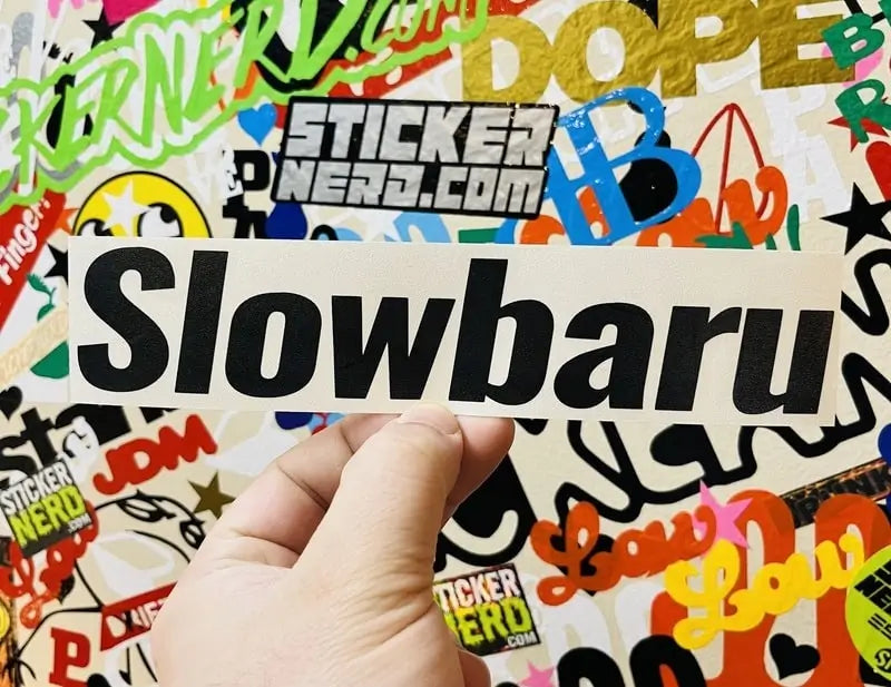 Slowbaru Decal - Funny Vinyl Car Sticker