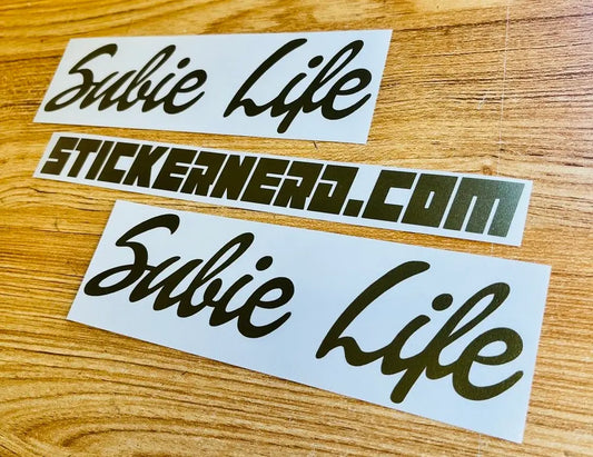 Subie Life Sticker - Funny Decal