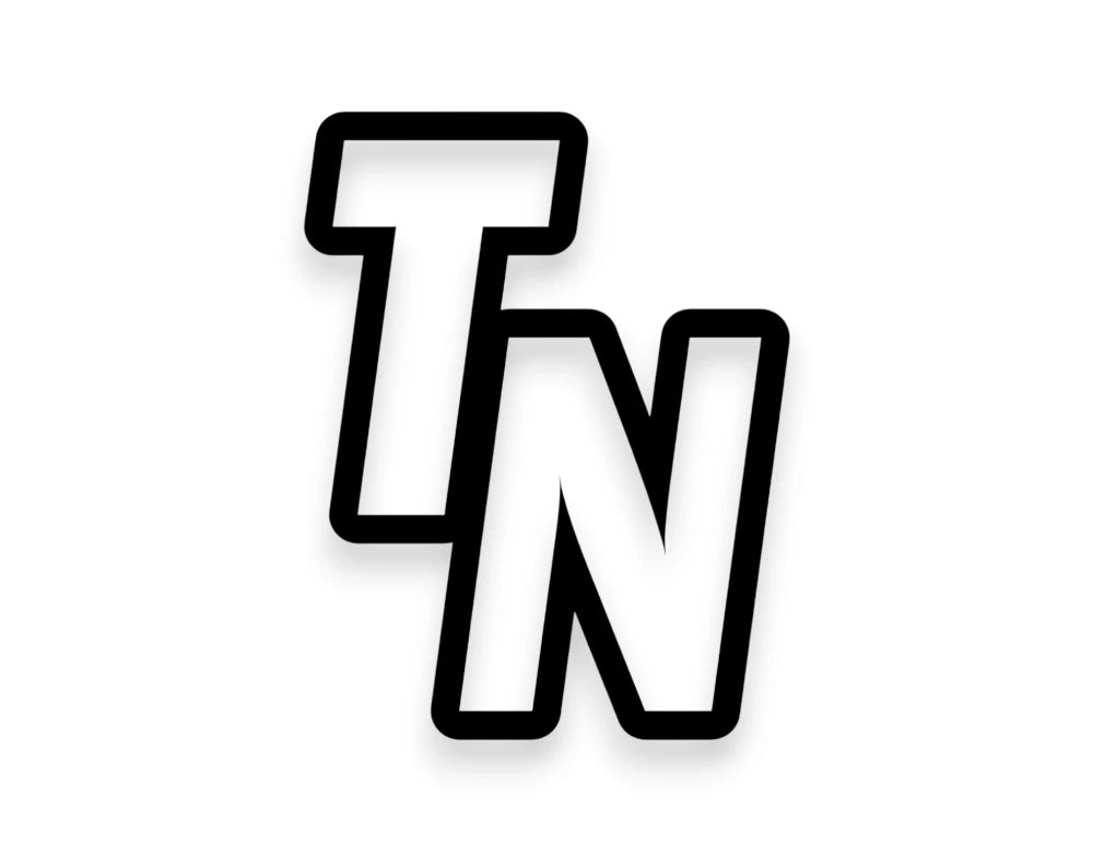 TN State Initials Sticker - STICKERNERD.COM