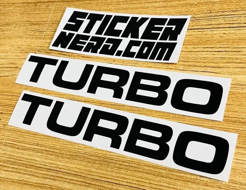 Turbo Car Sticker - Vinyl Window Decal