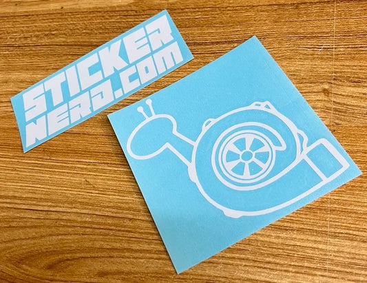 Turbo Snail Sticker - Turbocharger Window Decal