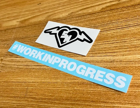 Work In Progress Sticker - Funny Window Decal
