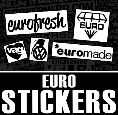 Euro Stickers & European Car Decals - Premium Vinyl - StickerNerd.com
