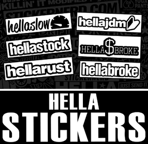 HELLA WINDOW STICKERS - STICKERNERD.COM