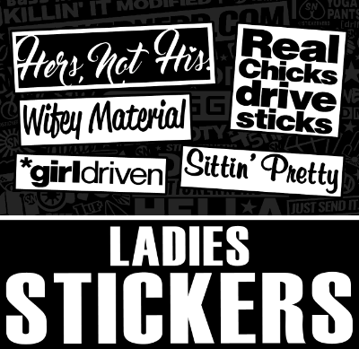 Ladies Stickers & Girly Vinyl Decals - Stylish Designs - StickerNerd ...