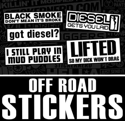 OFF ROAD STICKERS - DIESEL STICKERS - TRUCK DECALS - OFF ROAD STICKERS