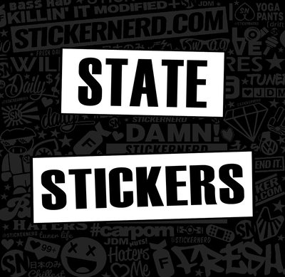 State Stickers & Decals - Show Your State Pride - StickerNerd.com
