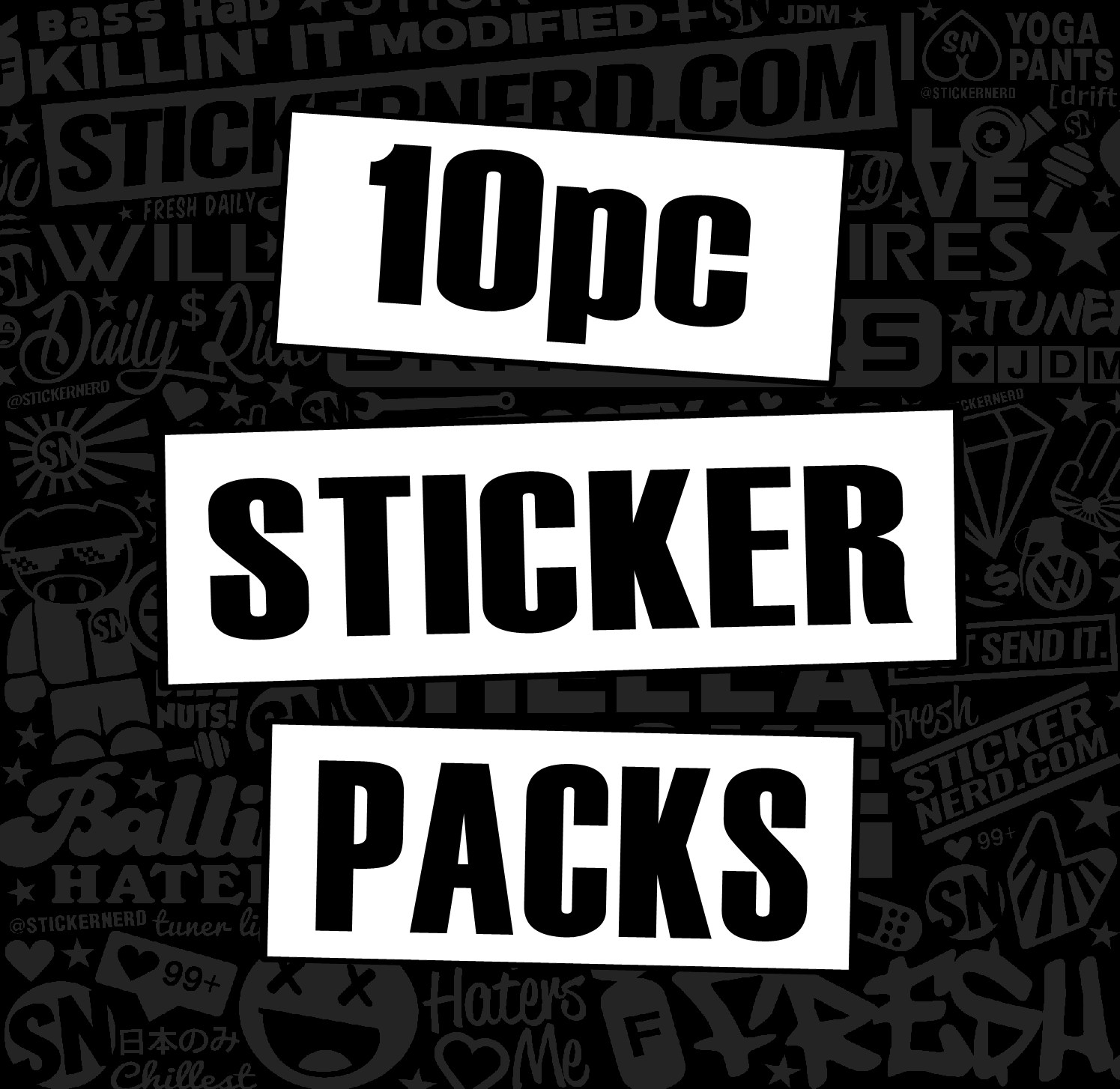 STICKER PACKS - VINYL STICKER BOMB PACKS - DECAL PACKS - JDM DECALS ...