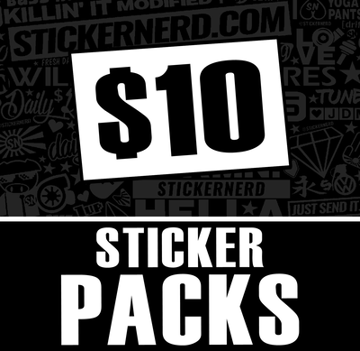 STICKER PACKS - WINDOW STICKERS - STICKERNERD.COM