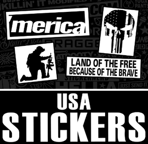 AMERICA USA WINDOW STICKERS - STICKERNERD.COM