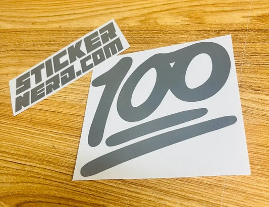 100 Emoji Decal - Funny Sticker