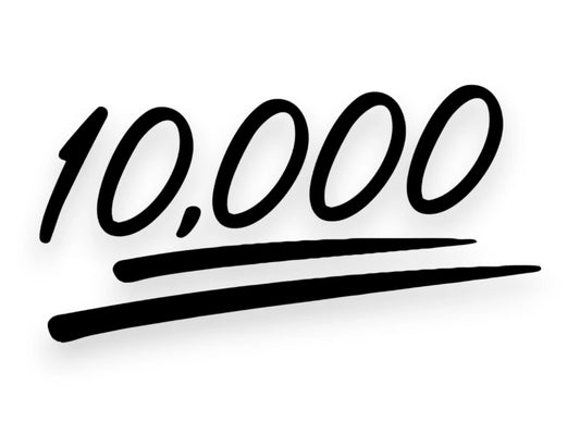 10,000 Emoji Sticker - STICKERNERD.COM