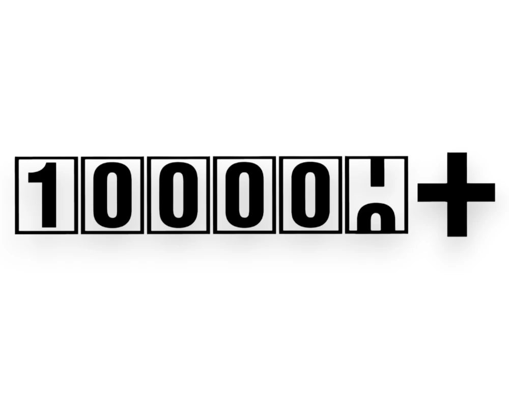 100000 + Sticker - Decal - STICKERNERD.COM