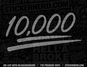 10,000 Emoji Sticker - STICKERNERD.COM