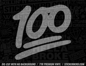 100 Emoji Sticker - Decal - STICKERNERD.COM