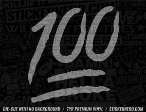 100 Emoji Sticker - Decal - STICKERNERD.COM