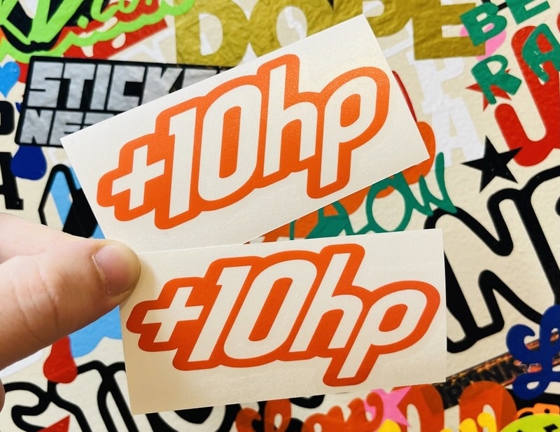 + 10 Hp  Decal - STICKERNERD.COM