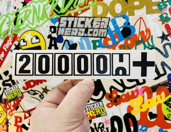200000 + Decal - STICKERNERD.COM