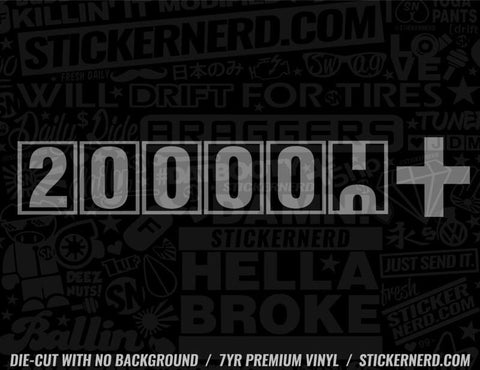 200000 + Sticker - Decal - STICKERNERD.COM