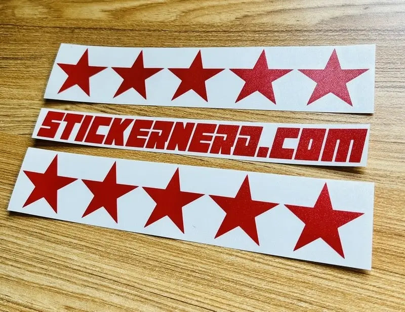 5 Star Wanted Sticker - Funny Decal 