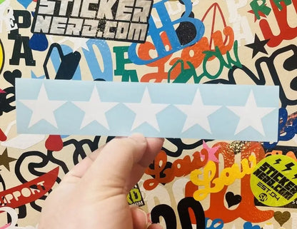 5 Star Wanted Decal - Funny Sticker 
