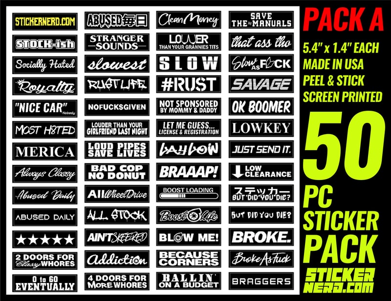 50pc Sticker Pack