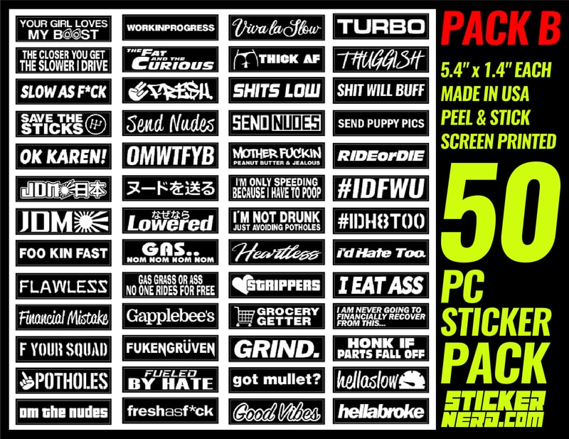 50pc Sticker Pack