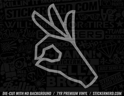 A Ok Sticker - Decal - STICKERNERD.COM