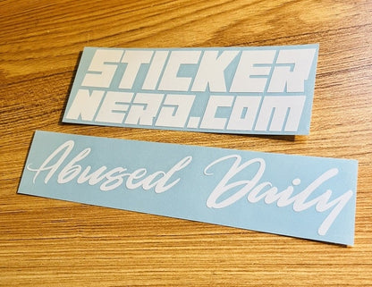 Abused Daily Sticker - Decal - STICKERNERD.COM