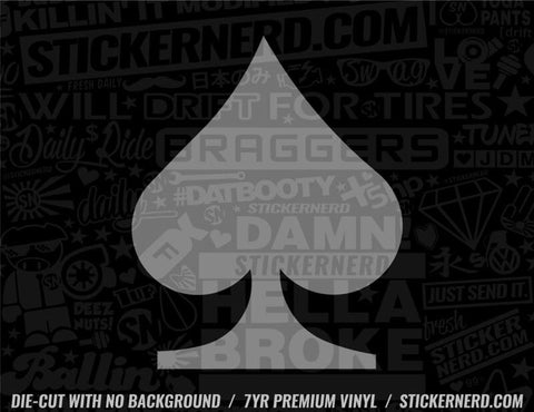 Ace of Spades Casino Sticker - Decal - STICKERNERD.COM