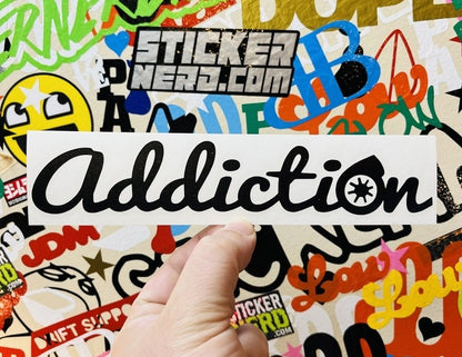 Addiction Turbo Decal - STICKERNERD.COM