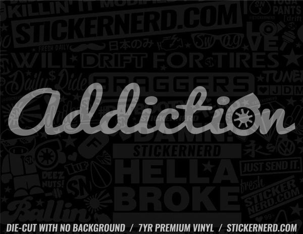 Addiction Turbo Sticker - Decal - STICKERNERD.COM