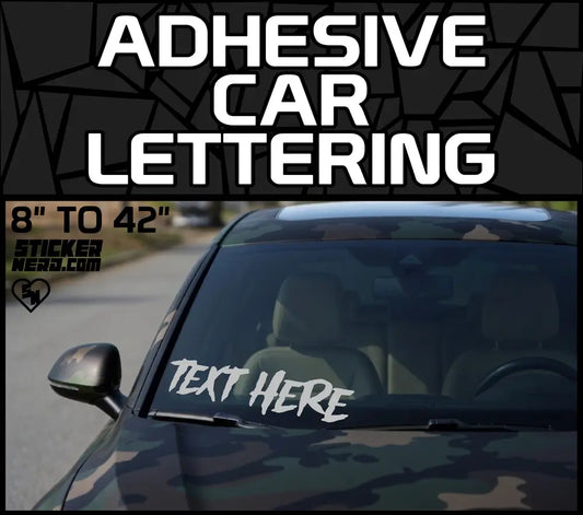 Adhesive Car Lettering - Stickers For Windows And Trucks