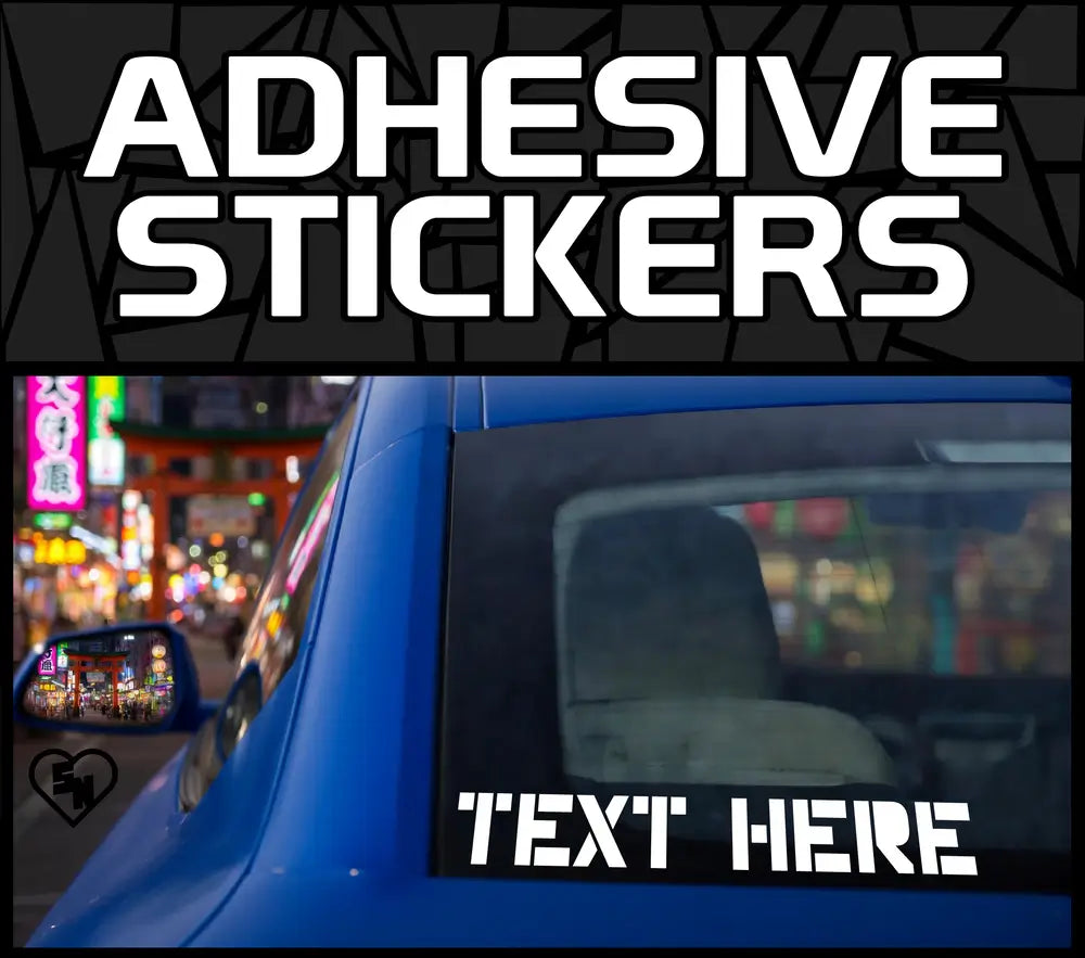 Adhesive Stickers - Custom Car Lettering - Vinyl Custom Decals ...